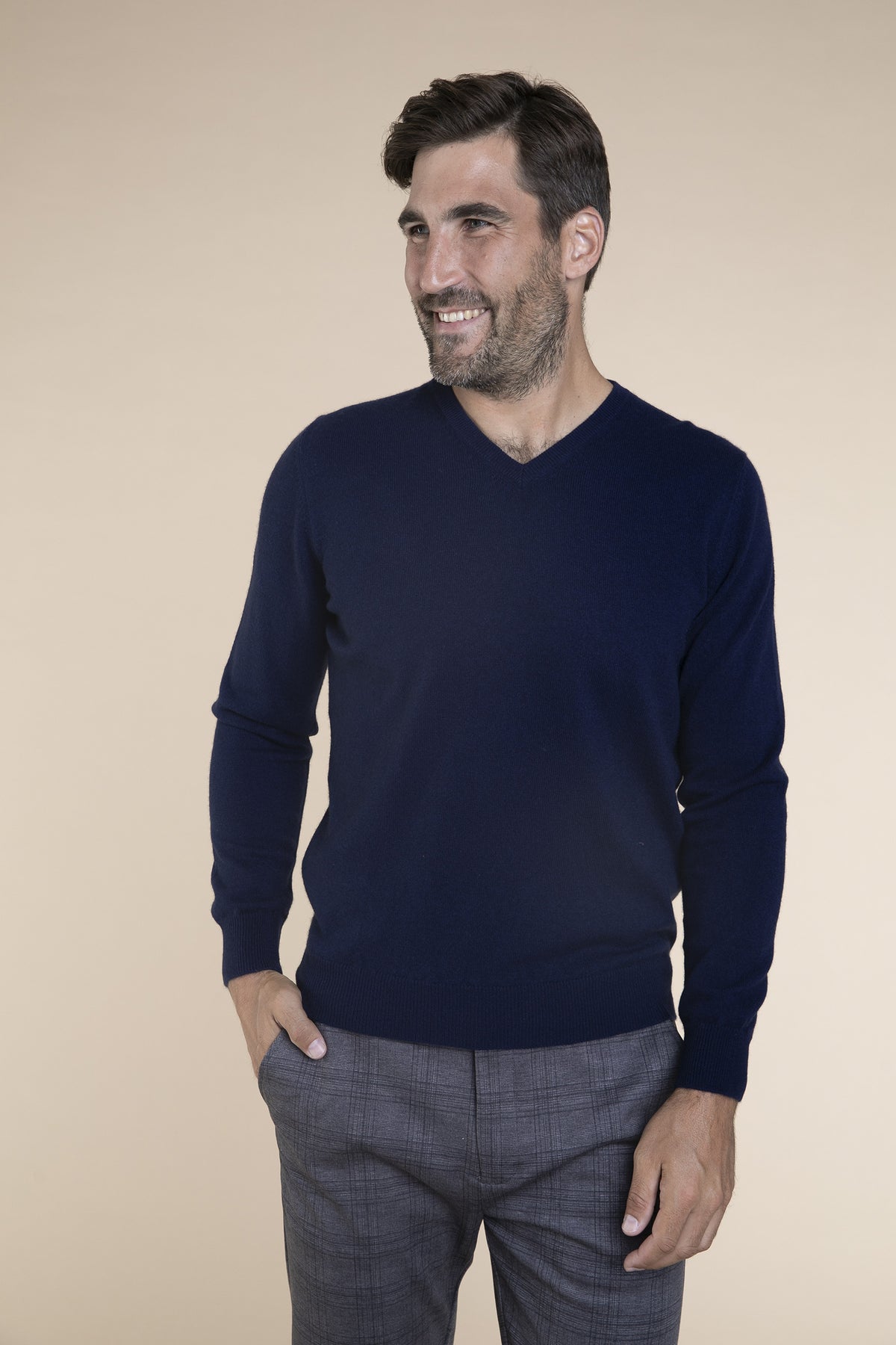 Navy pulover Clasic V